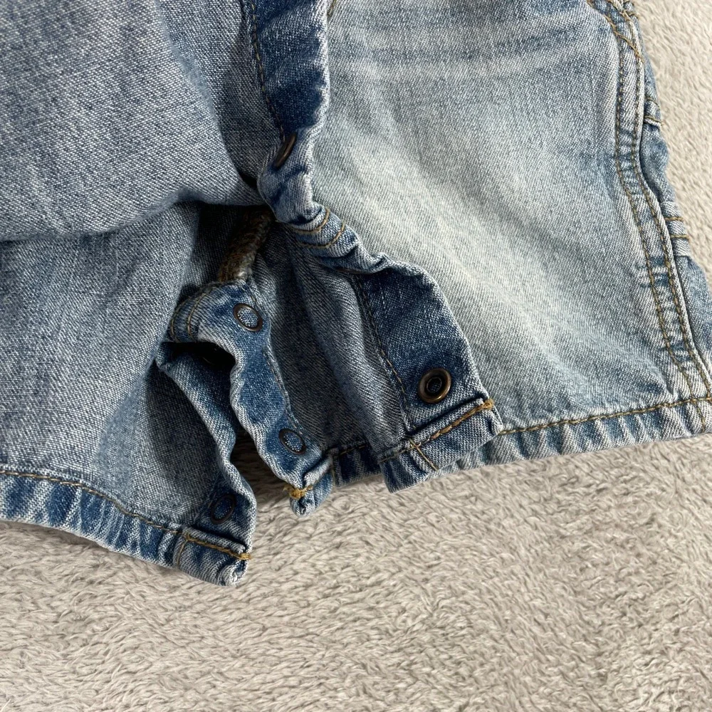 OshKosh B'gosh Shortalls Toddler 18-24 Months Blue Denim Bib Overalls Carpenter